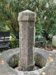 Antique marble bollard